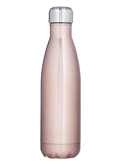 Miin drikkeflaske i flot rosa perlemors design