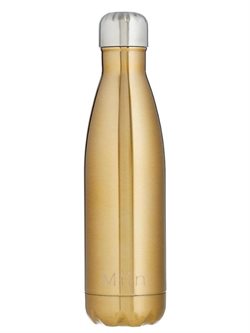 Miin drikkeflaske i flot blank guld design
