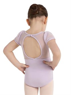 Lys lavendel gymnastikdragt m. chiffon ærme Capezio