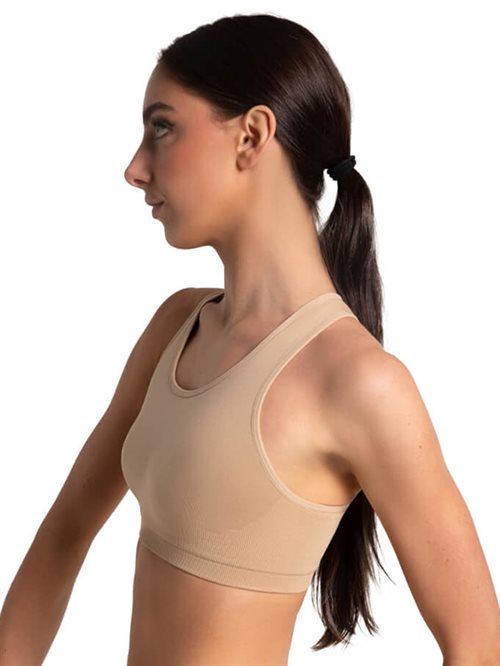 Capezio nude top med bryderryg til piger