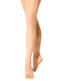 Blank lys brun strømpebuks gymnastik