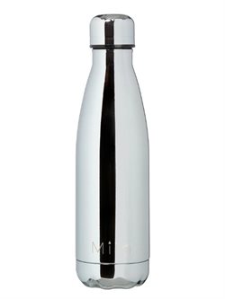 Miin drikkeflaske i flot blank sølv design