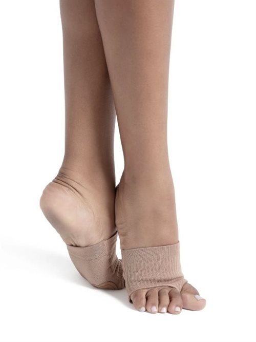 Capezio lifeknit footundeez beige til gymnastik