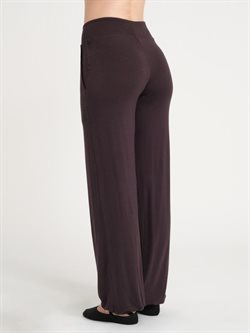 Brun blød viscose buks til yoga fra TempsDanse