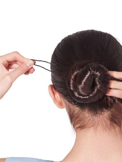 Super gode 5 cm hårnåle der holder på håret - brun