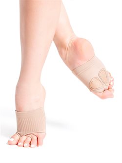 Capezio lifeknit footundeez beige til gymnastik