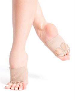 Capezio lifeknit footundeez nude til gymnastik