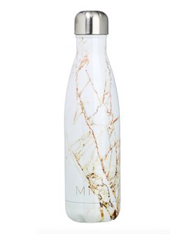 Miin drikkeflaske i flot guld marmor design