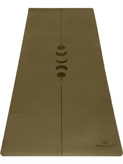 Olivengrøn yogamåtte fra Moonchild i XL størrelse