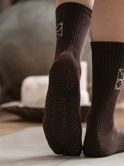 Gymnastiksokker med grip fra Moonchild - mørkebrune