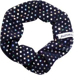 Navy scrunchie med Pailetter 