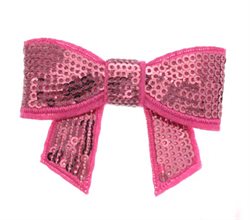 Flot pink paliet hårsløjfe clips til piger