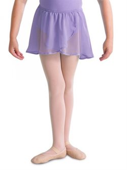 Lyselilla skørt med elastik fra Bloch