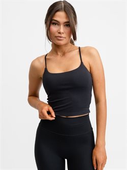 Top med stropper i sort fra Drop of Mindfullness