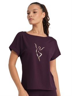 Figenfarvet bluse med fin silhouet fra Tempsdanse