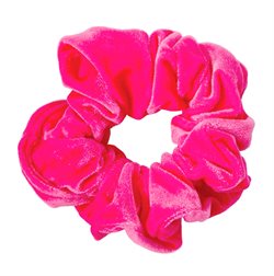 Scrunchie pink velour 