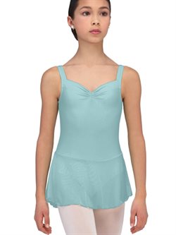 Lys turkis Wear Moi dragt med chiffon skørt til gymnastik